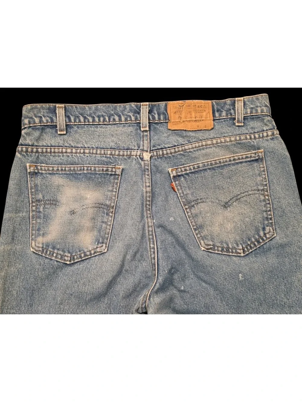 Vintage Levi’s 505 Orange Tab Jeans Made in USA W36x32 Straight Leg Denim